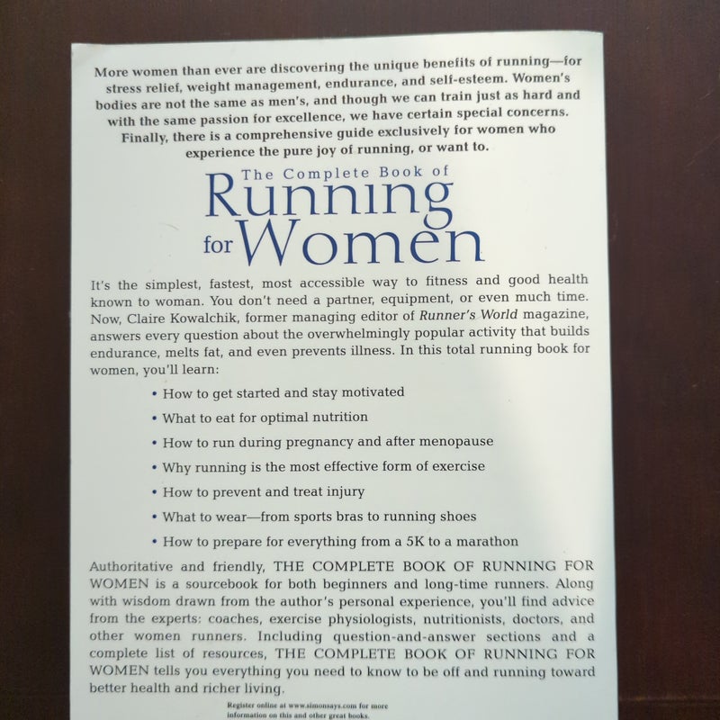 The Complete Book of Running for Women