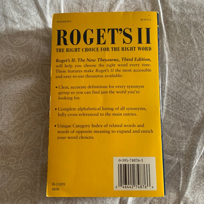ROGETS II THE NEW THESAURUS 