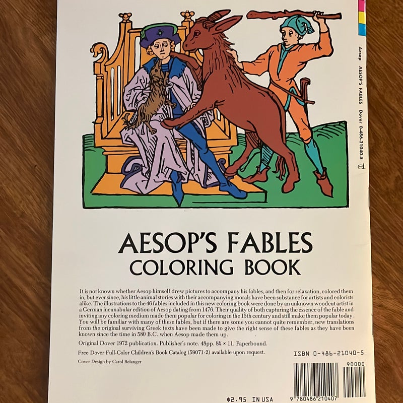 Aesop's Fables Coloring Book
