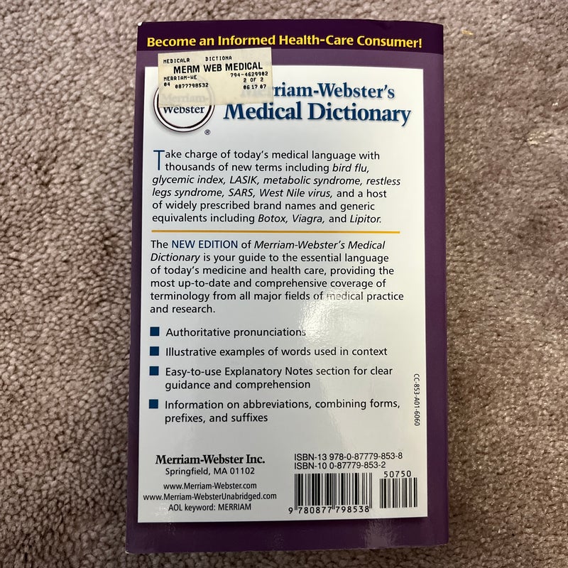 Merriam-Webster's Medical Dictionary