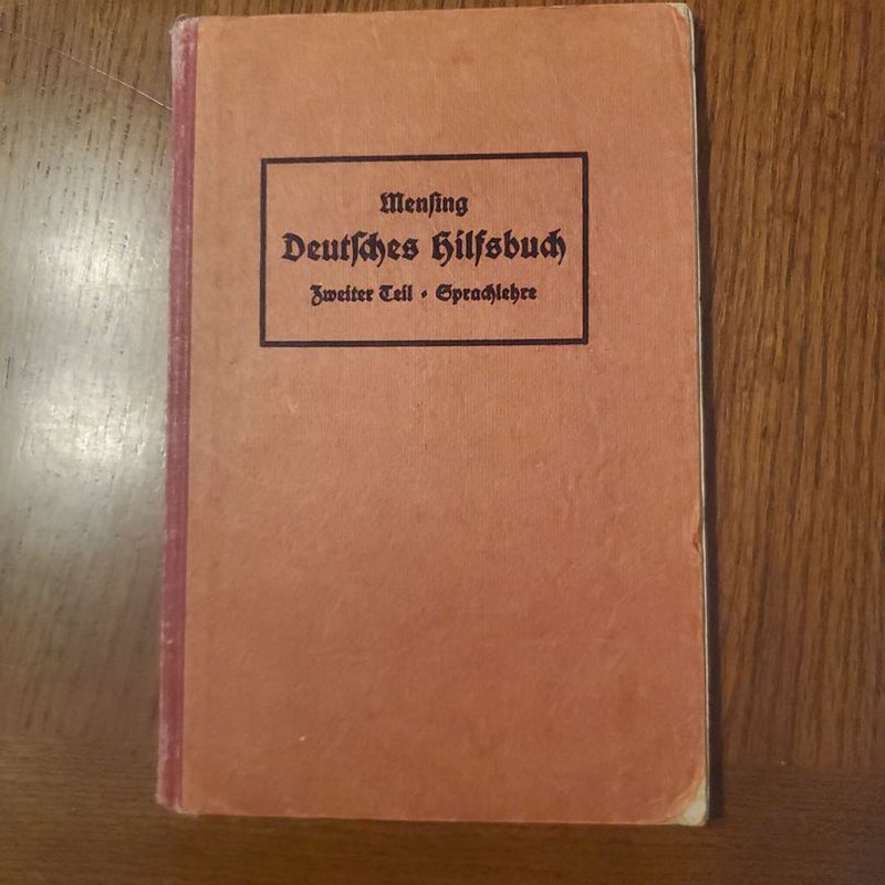 Deutsche Sprachlehre fur hohere Schulen (1930)
