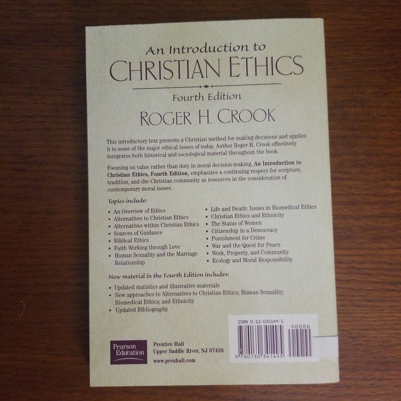 An Introduction to Christian Ethics