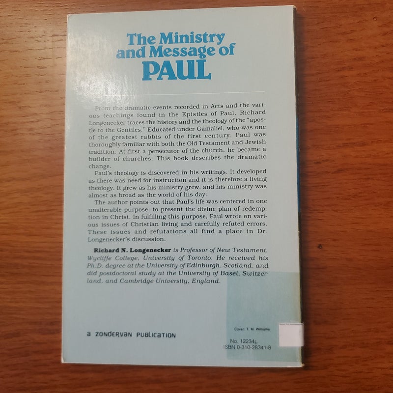 The Ministry and Message of Paul