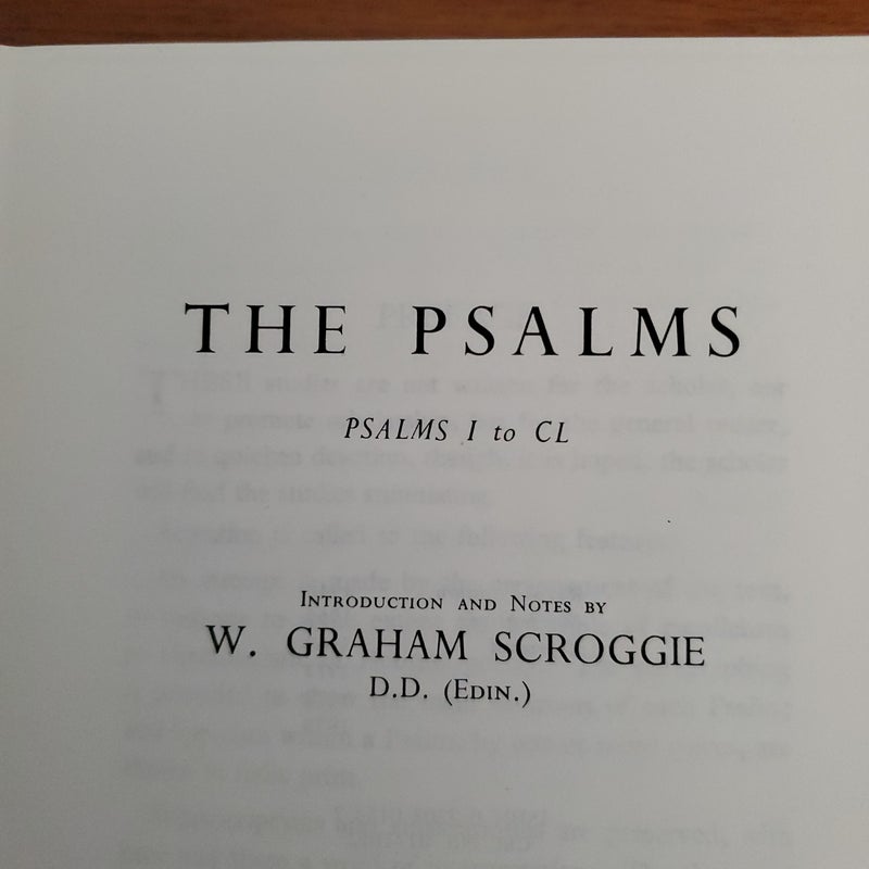 The Psalms: Psalms I to CL