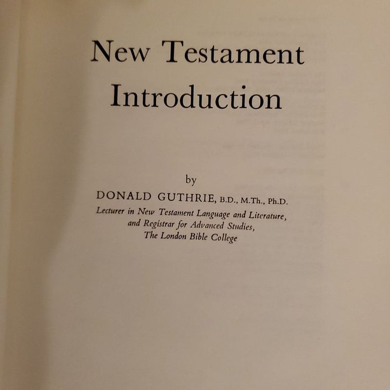 New Testament Introduction