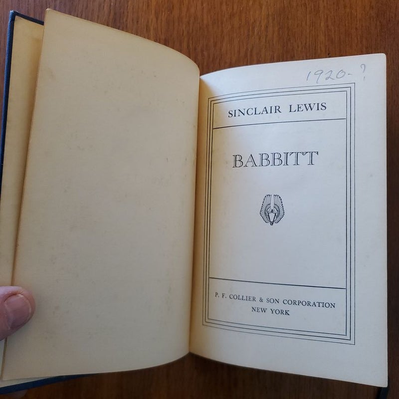 Babbitt (First Edition 1922)