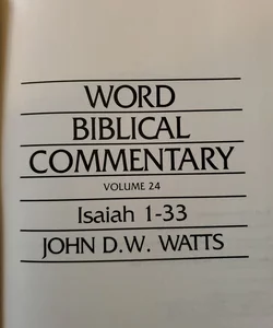 Isaiah 1-33 Volume 24