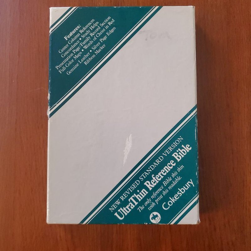 Ultra Thin Reference Bible NRSV Genuine Leather
