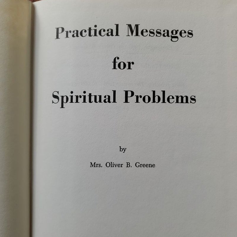 Practical Messages for Spiritual Problems 