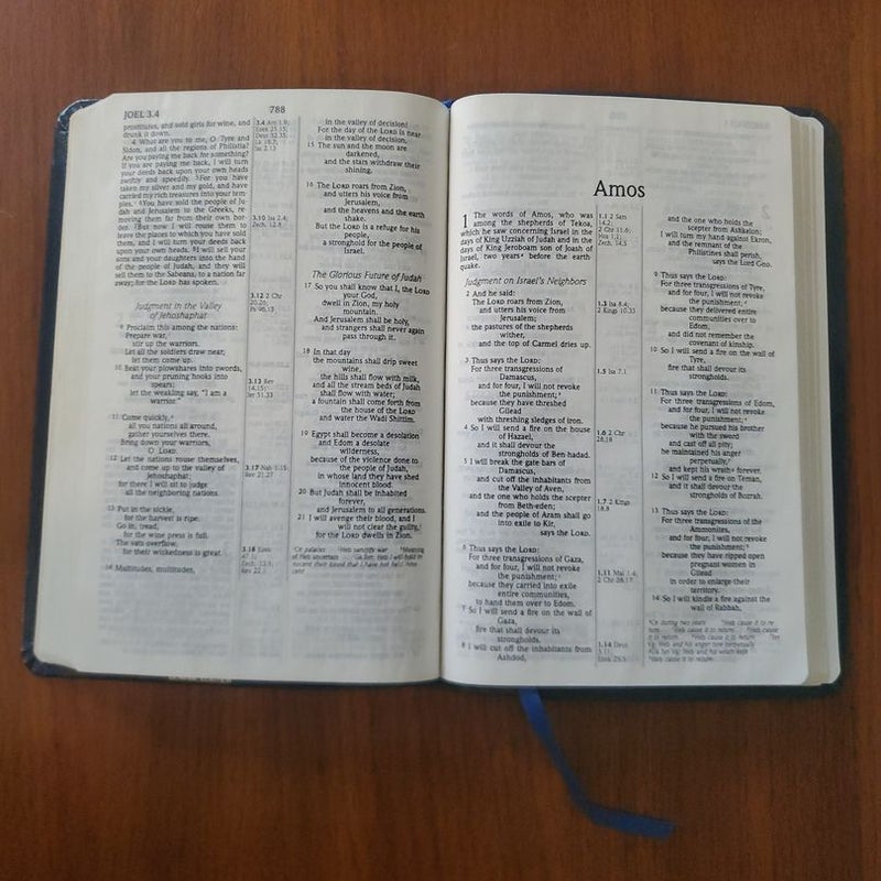 Ultra Thin Reference Bible NRSV Genuine Leather