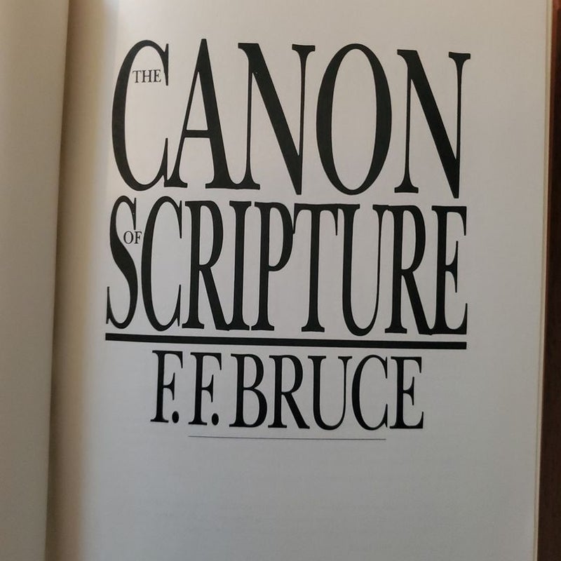 The Canon of Scripture 