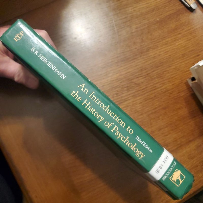 An Introduction to the History of Psychology by B. R. Hergenhahn, Hardcover | Pangobooks