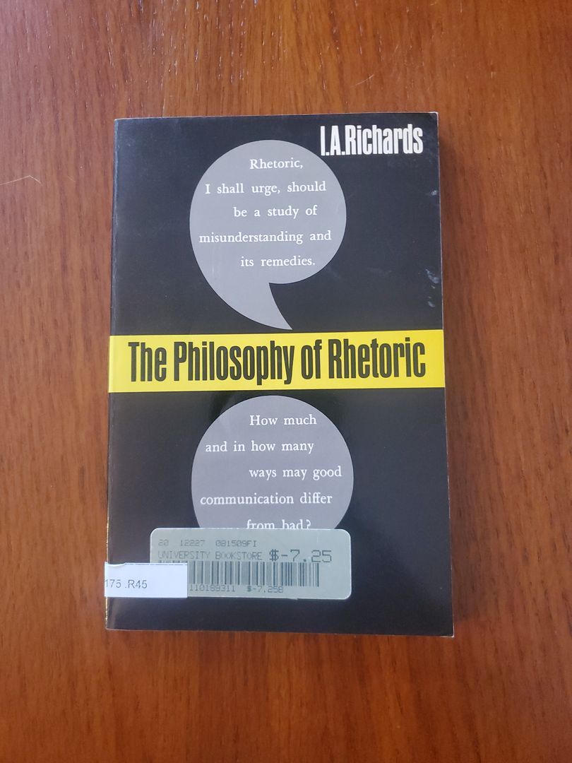 The Philosophy of Rhetoric