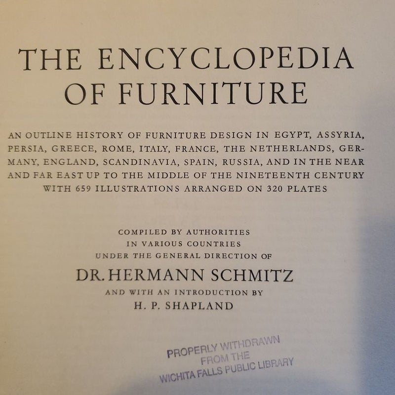 The Encyclopedia of Furniture (1957)