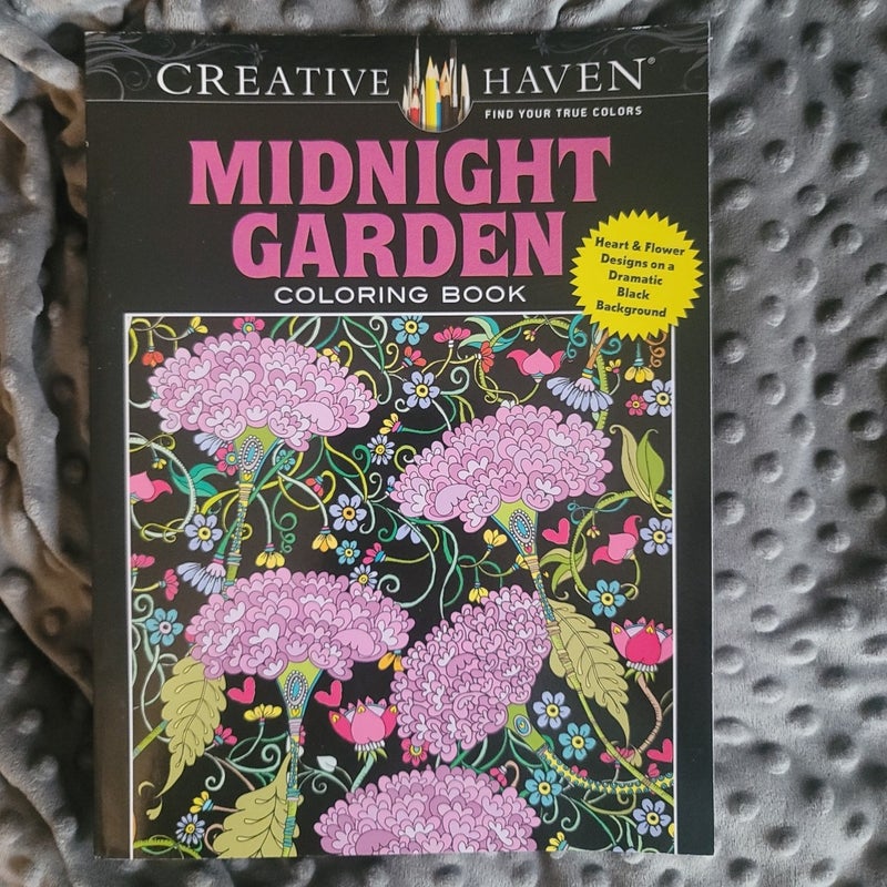 Creative Haven Midnight Garden Coloring Book