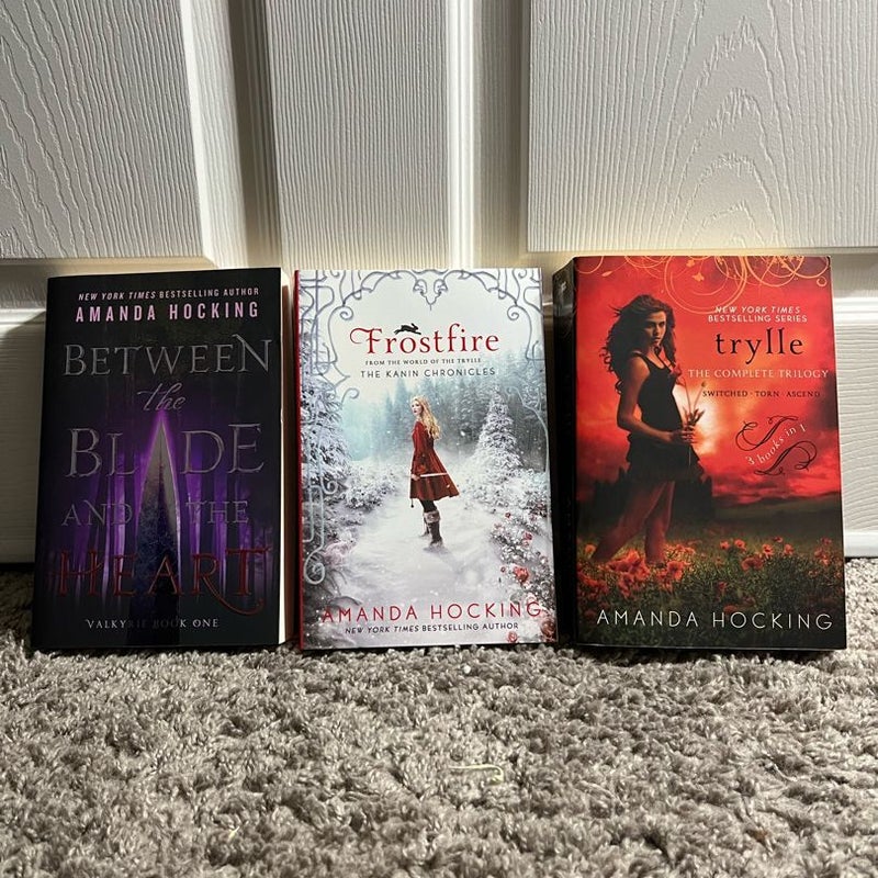 Between the Blade and the Heart, Frostfire, and Trylle Trilogy