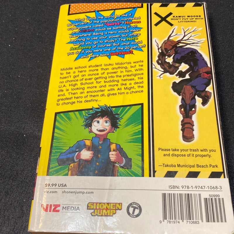 My Hero Academia 1 scholastic Cover