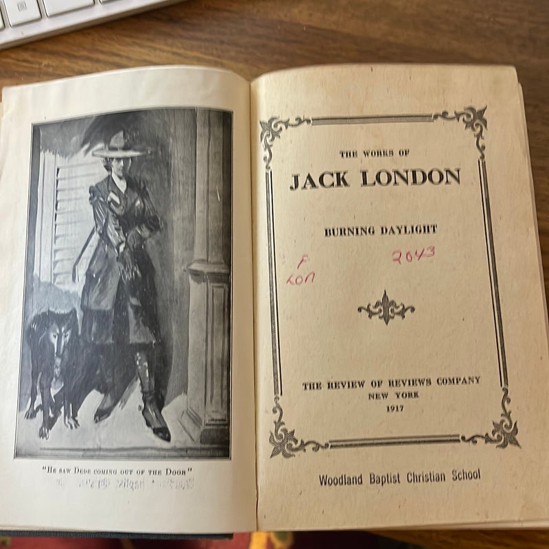 Vintage The Works of Jack London Burning Daylight 1913- 1917 Review of reviews company
