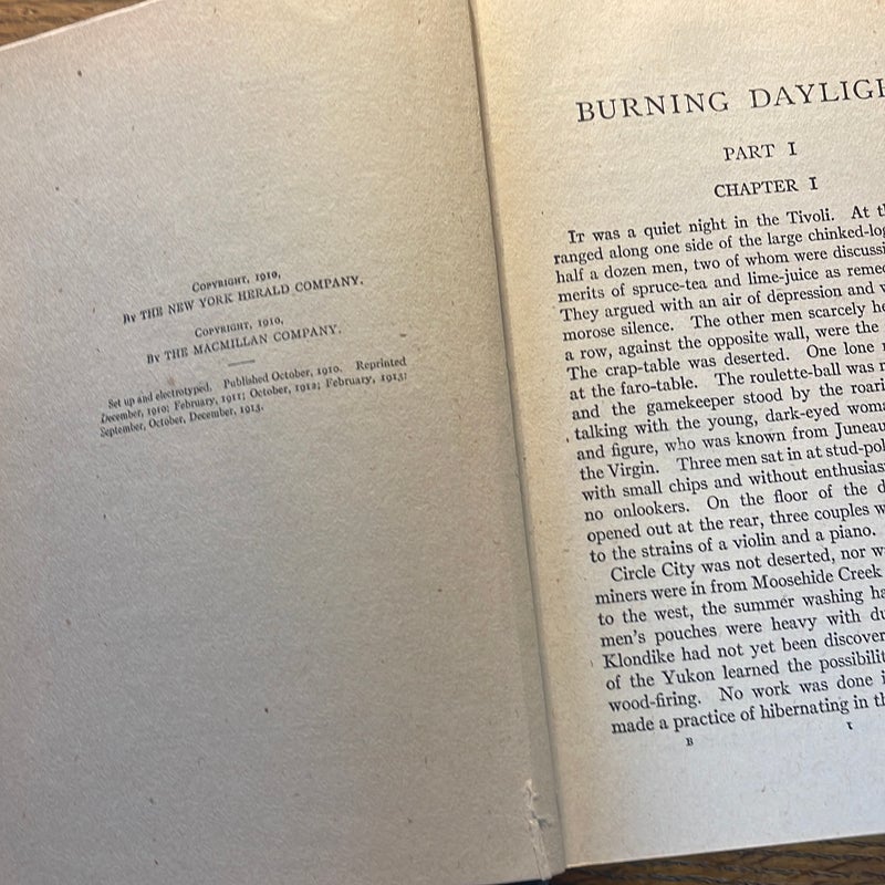 Vintage The Works of Jack London Burning Daylight 1913- 1917 Review of reviews company