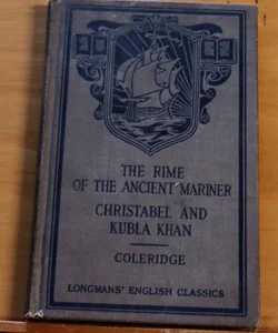 Vintage Longman's English classics Coleridge's The Rime of the Ancient Mariner 1922 Longmans Green and Co
