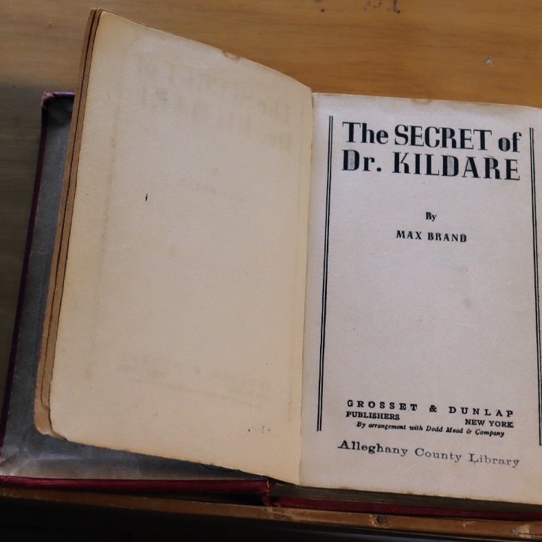 Vintage set of 3 Dr. Kildare books 1940 ,1964. 1963