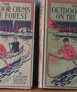 Boys series Outdoor Chums in then Forest and On the Gulf by Captain Quincy Allen 1911 Grosset