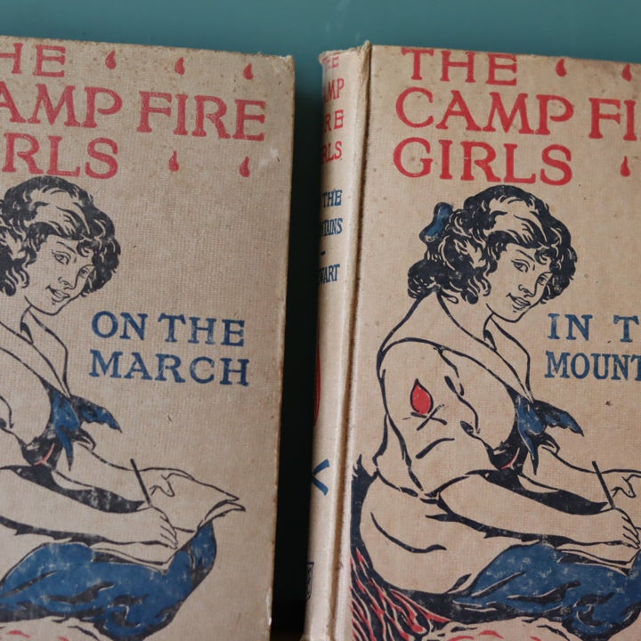 The Campfire Girls In The Mountains Jane L. Stewart Book. and The Campfire Girls In On The March Jane L. Stewart