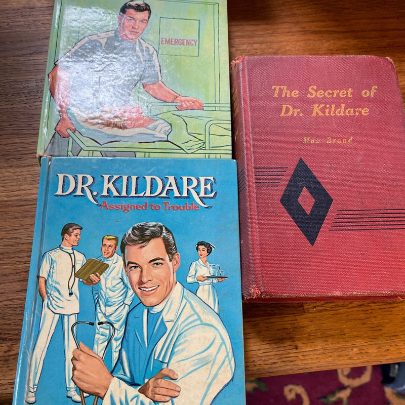 Vintage set of 3 Dr. Kildare books 1940 ,1964. 1963