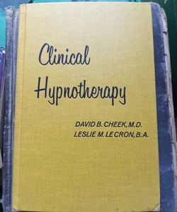 Clinical hypnotherapy vintage book from 1968