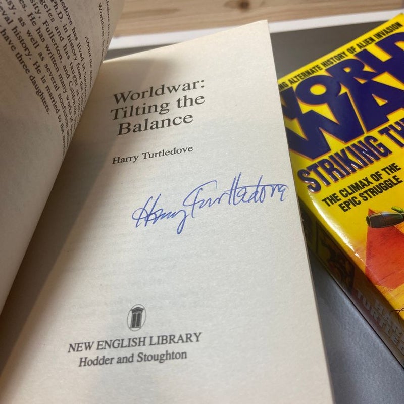 Worldwar four book set with autograph in one 