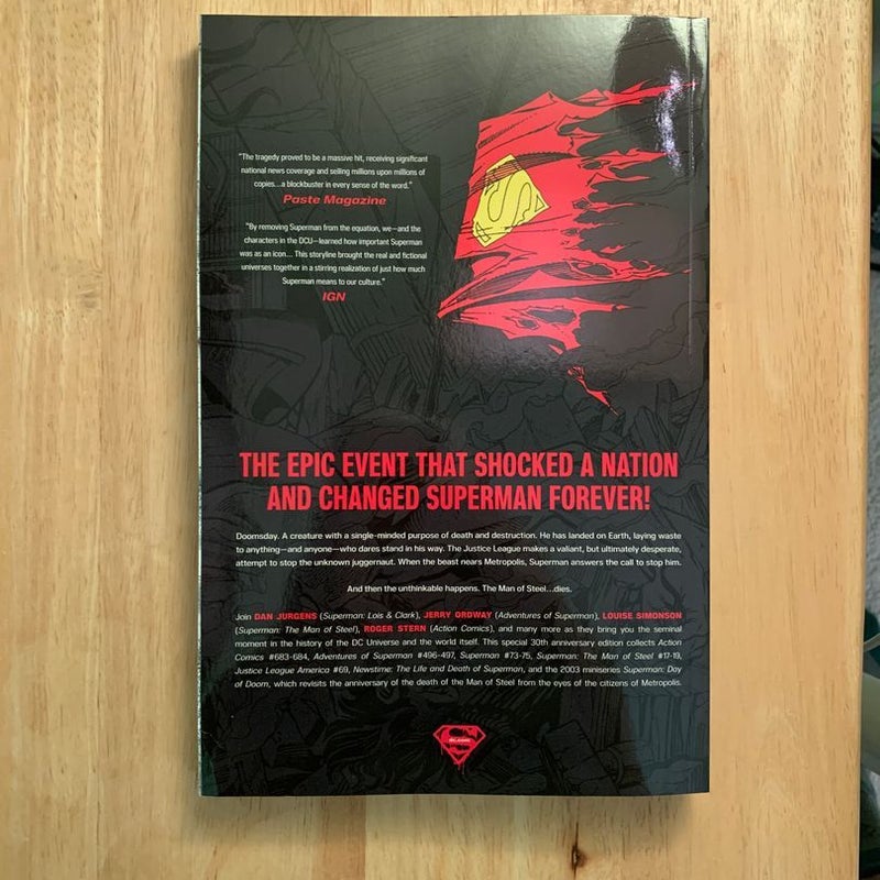 The Death of Superman 30th Anniversary Deluxe Edition by Dan