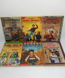 Vintage Mixed Lot of 6 Kids Retro Paperback Chapter Books School Adventure Life