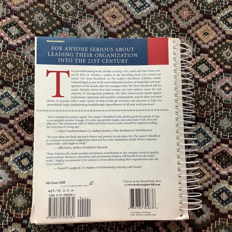 The Leader's Handbook: Making Things Happen, Getting Things Done