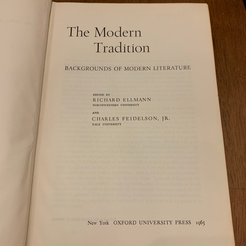 The Modern Tradition