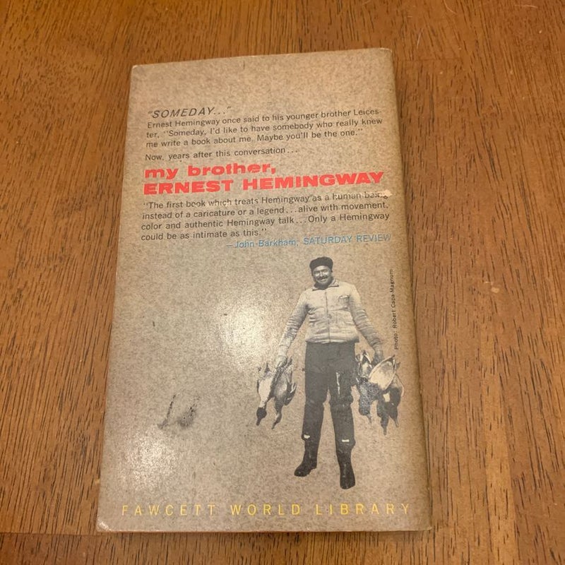 My Brother, Ernest Hemingway 