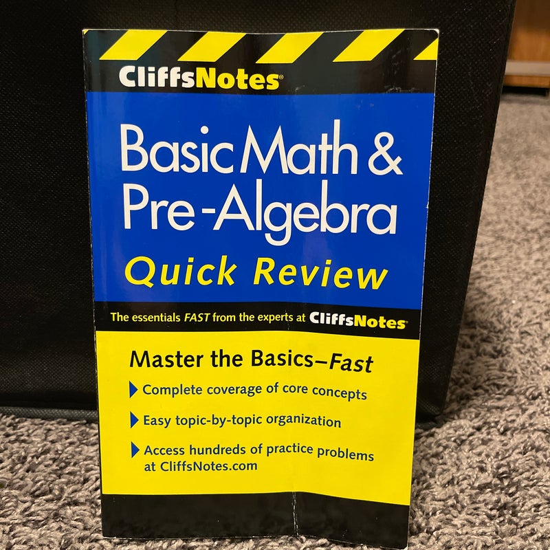 CliffsNotes Basic Math and Pre-Algebra Quick Review