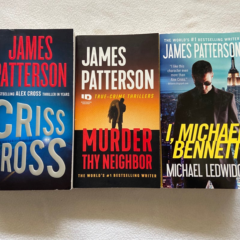 Bundle of 3 Fiction Books, James Patterson (2385)