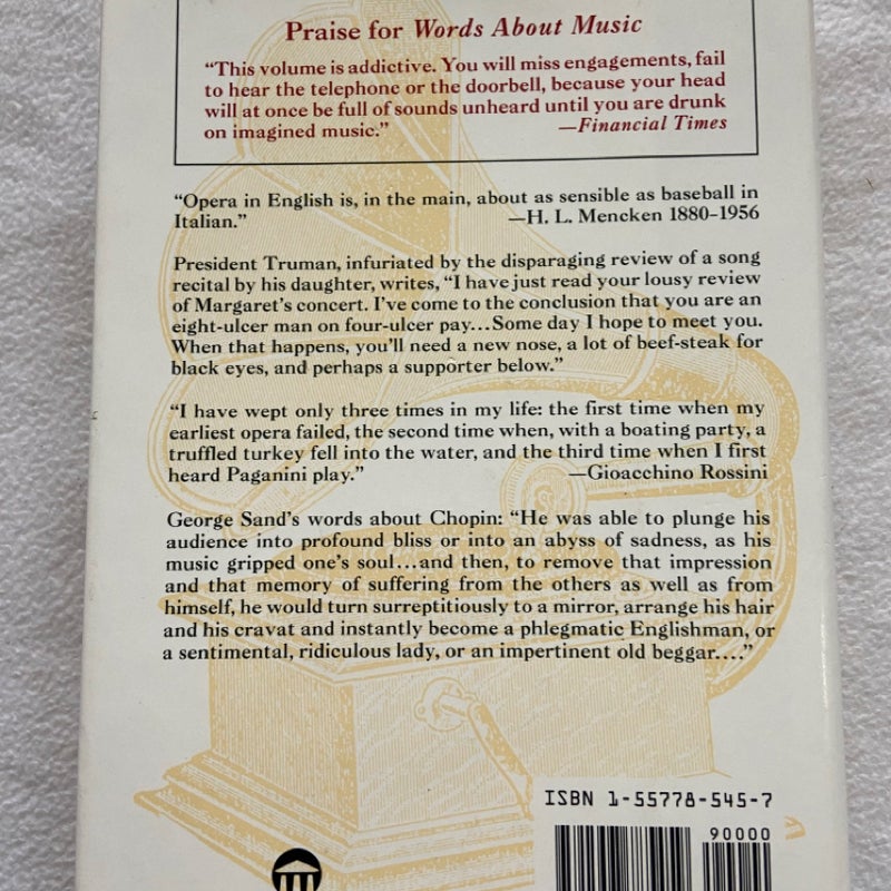 Words about Music, Hardcover (2406)