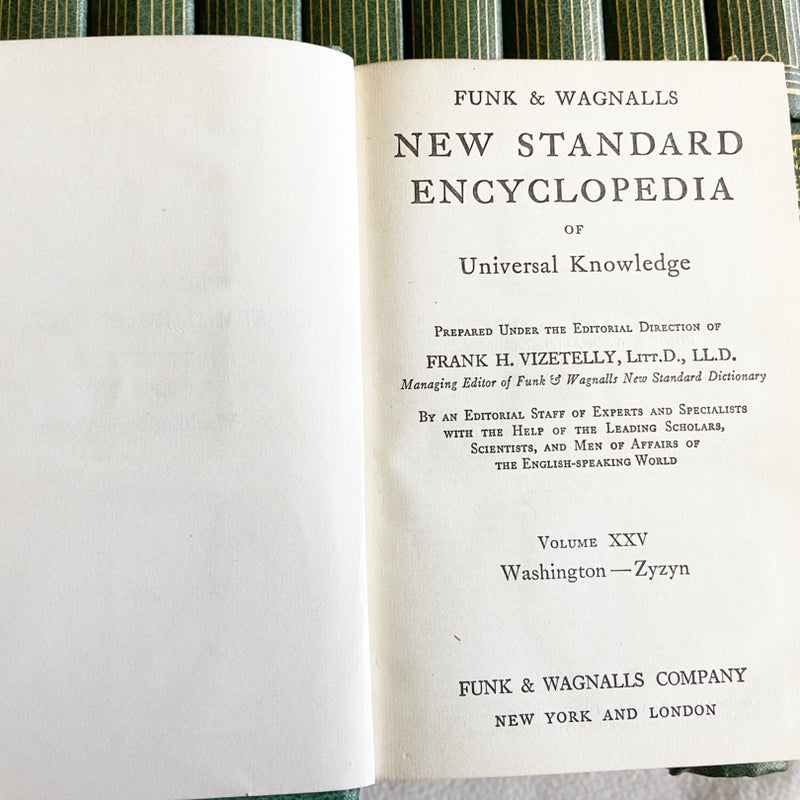  FUNK & WAGNALLS NEW STANDARD ENCYCLOPEDIA OF UNIVERSAL KNOWLEDGE 1935 (2381)