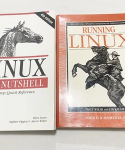 (Lot of 2) Linux in a Nutshell: A Desktop Quick Reference by Aaron Weber (2424)