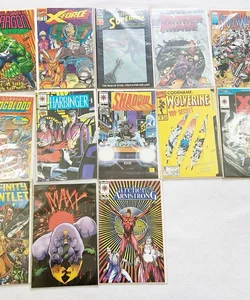 (Lot of 13) Vintage Graphic Novel, Marvel Comic, Hard Corps, Shadow, etc.. (2271)