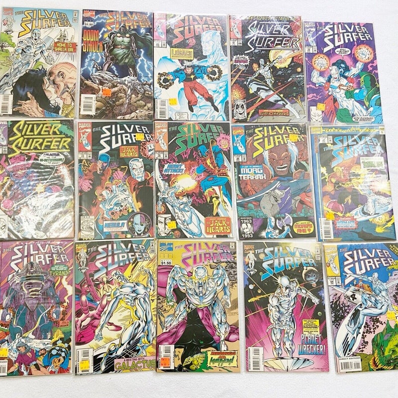 (Lot of 15) The Silver Surfer, Marvel Comic, Vintage (2268)