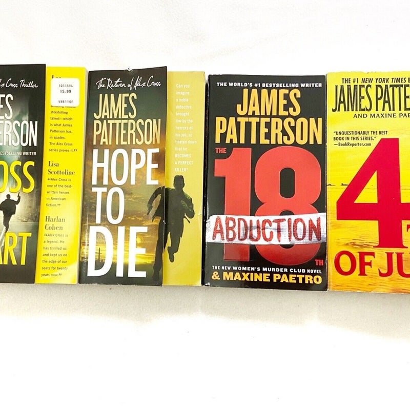(Lot of 4) Novel Fiction Books of Jamea Patterson (2159)