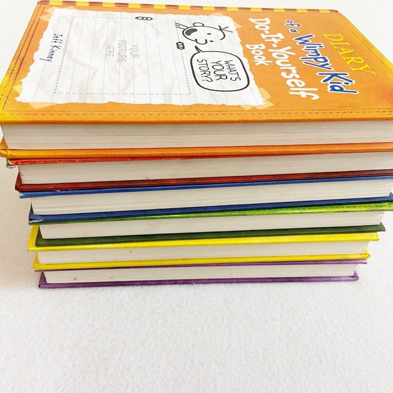 (6 books) Diary of a Wimpy Kid series by Jeff Kinney (Hardcover) (1334)