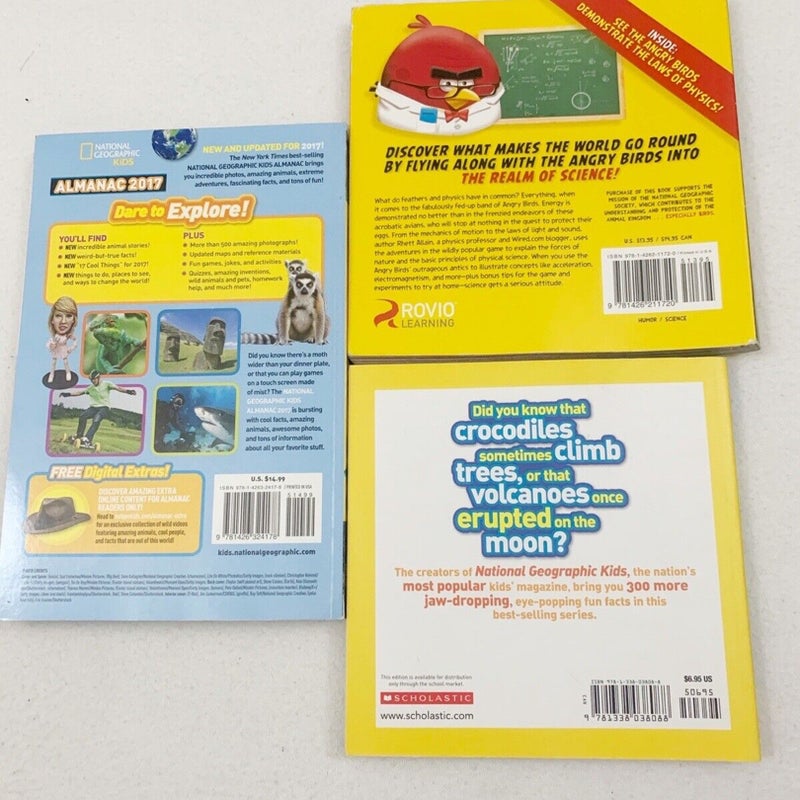 (Lot of 3 books) National Geographic Kids Almanac 2017 (2196)