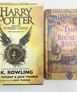 (2 books) (First Edition) Harry Potter and the Cursed Child Parts One and Two (Special Rehearsal Edition Script) (1380)