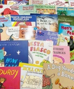 Lot/Bundle of 10 Assorted Picture Books for Kids, Bed Time Story, Paperback