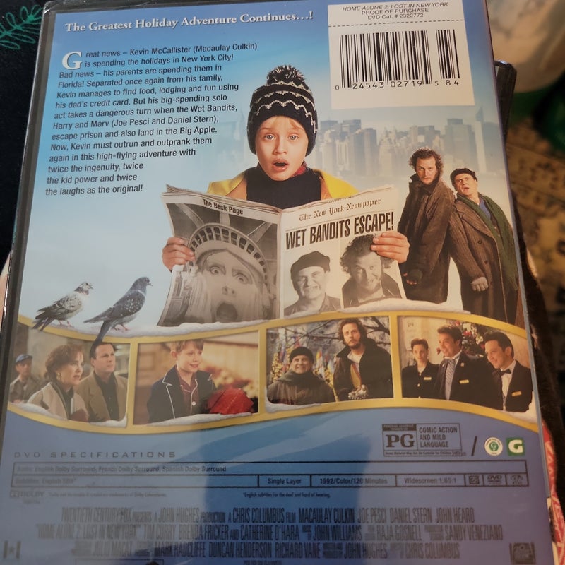 Home alone 2. DVD movie new