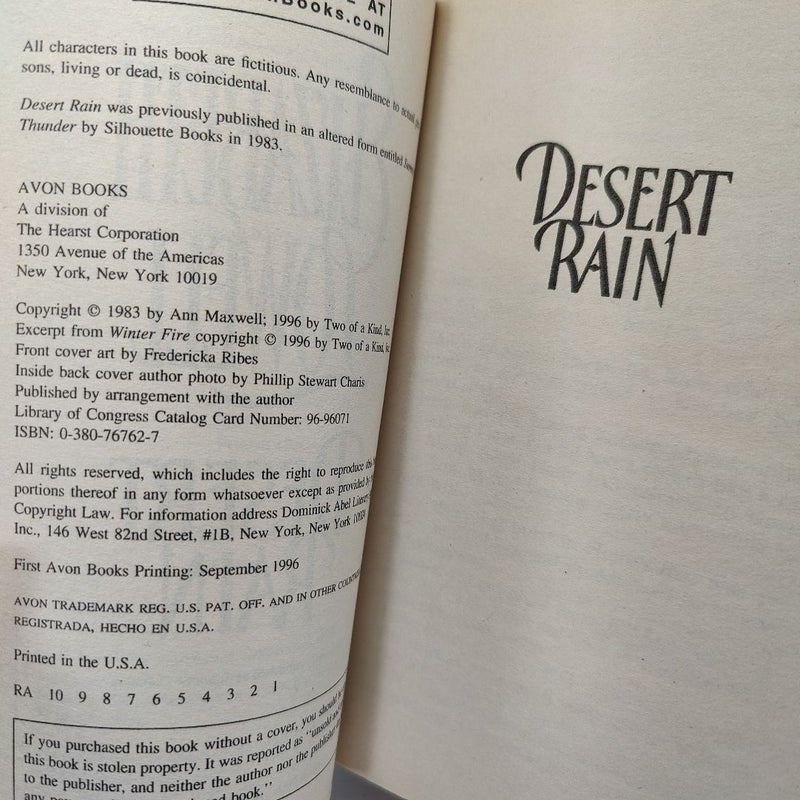 Desert Rain