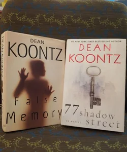 ☆BUNDLE BOOKS ☆Dean Koontz's: False Memory & 77 Shadow Street👤 